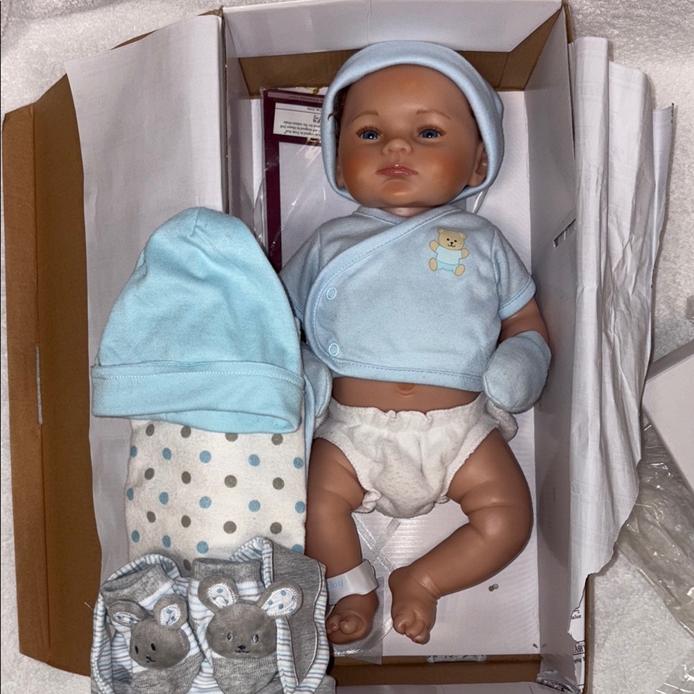 Ashton drake “sweet baby boy” 16” vinyl doll anatomically correct